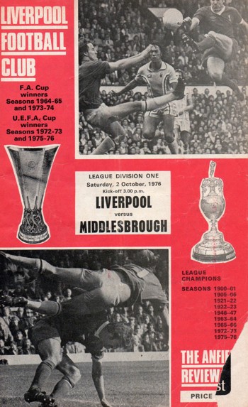 Match programme